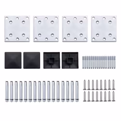 Fence Panel Set WPC 526x105 cm Black - Additional view 8