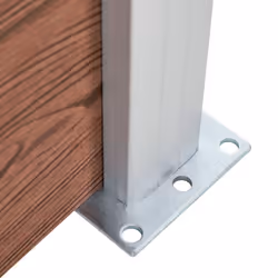 vidaXL Fence Panel Set WPC 872x146 cm Brown Garden Edging Protection Barrier - Additional view 8