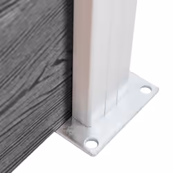 Fence Panel Set WPC 353x146 cm Grey - Additional view 8