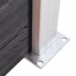 Fence Panel Set WPC 872x146 cm Grey - Additional view 9