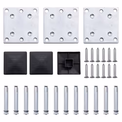 Fence Panel Set WPC 353x146 cm Black - Additional view 10