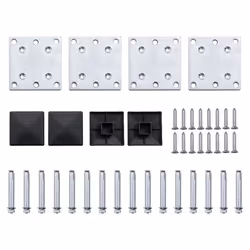 Fence Panel Set WPC 526x146 cm Black - Additional view 10