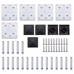 Fence Panel Set WPC 699x146 cm Black - Additional view 10