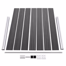Fence Panel Set WPC 699x146 cm Black - Additional view 7
