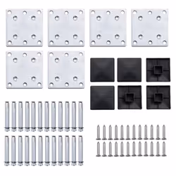 Fence Panel Set WPC 872x146 cm Black - Additional view 10