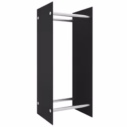 vidaXL Firewood Rack Tempered Glass Firewood Stacker Multi Colours 40/80cm - black, 40 x 35 x 100 cm