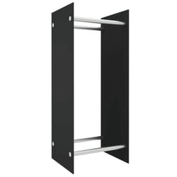 vidaXL Firewood Rack Tempered Glass Firewood Stacker Multi Colours 40/80cm - black, 40 x 35 x 100 cm