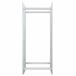 vidaXL Firewood Rack Tempered Glass Firewood Stacker Multi Colours 40/80cm - white, 40 x 35 x 100 cm