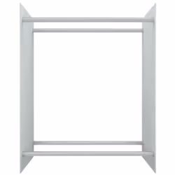vidaXL Firewood Rack Tempered Glass Firewood Stacker Multi Colours 40/80cm - white, 80 x 35 x 100 cm