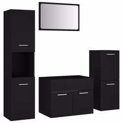 VidaXL 3070911, Black, Wood, 600 mm, 385 mm, 460 mm, 60 cm
