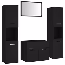 VidaXL 3071064, Black, Wood, 900 mm, 385 mm, 460 mm, 90 cm