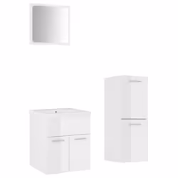 VidaXL 3071204, White, Wood, 900 mm, 385 mm, 460 mm, 90 cm