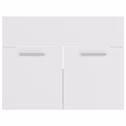 vidaXL Bathroom Furniture Set White Engineered Wood Wall Cabinet Indoor Mirror - Additional view 7