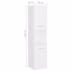 vidaXL Bathroom Furniture Set Chipboard Wall Mirror Multi Sizes Multi Colors - white