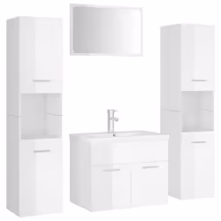 VidaXL 3071519, White, Wood, 900 mm, 385 mm, 460 mm, 90 cm