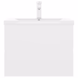 vidaXL Sink Cabinet with Built-in Basin White Engineered Wood Bathroom Basin - Additional view 3