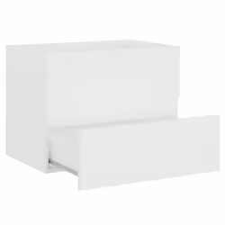 vidaXL Sink Cabinet with Built-in Basin White Engineered Wood Bathroom Basin - Additional view 6