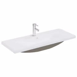 vidaXL Sink Cabinet with Built-in Basin White Engineered Wood Bathroom Basin - Additional view 10
