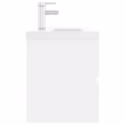 vidaXL Sink Cabinet with Built-in Basin White Engineered Wood Bathroom Basin - Additional view 4