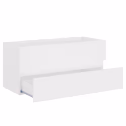 vidaXL Sink Cabinet with Built-in Basin White Engineered Wood Bathroom Basin - Additional view 6