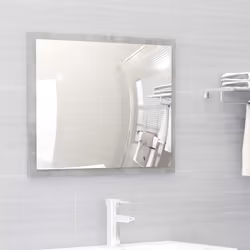 vidaXL Bathroom Furniture Set Concrete Grey Engineered Wood Cabinet Mirror