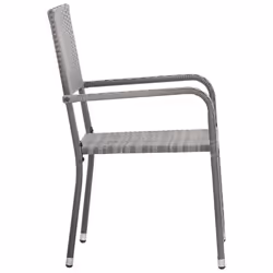 vidaXL Garden Dining Set 3 Piece Grey Furniture Chairs and Table Outdoor Patio