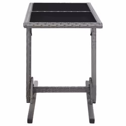 vidaXL Garden Dining Set 3 Piece Grey Furniture Chairs and Table Outdoor Patio - Additional view 8