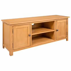 vidaXL Solid Oak Wood TV Cabinet Living Room TV Stands Units Side Cabinet