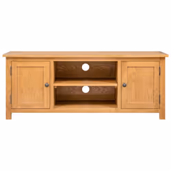 vidaXL Solid Oak Wood TV Cabinet Living Room TV Stands Units Side Cabinet