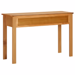 vidaXL Solid Oak Wood Dressing Table Wooden Console Hallway Entryway Table - Additional view 4