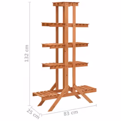 vidaXL Solid Firwood Plant Stand Indoor Flower Shelf Pot Plant Holder Rack - Additional view 5