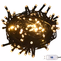 vidaXL Christmas Ball Set 61 Piece with Peak&150 LEDs White&Gey Xmas Ornament