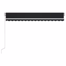 vidaXL Manual Retractable Awning with LED 400x350 cm Anthracite Shade Shelter - Additional view 2