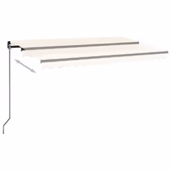 vidaXL Manual Retractable Awning 400x350 cm Cream Outdoor Garden Patio Shade - Additional view 2