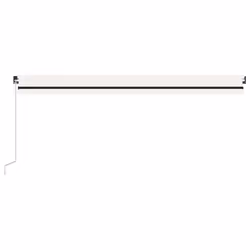vidaXL Manual Retractable Awning 500x350 cm Cream Outdoor Garden Patio Shade - Additional view 3