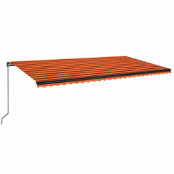 vidaXL Manual Retractable Awning Outdoor Patio Awning Sunshade Garden Canopy - 600 x 350 cm