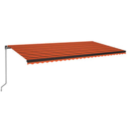 vidaXL Manual Retractable Awning Outdoor Patio Awning Sunshade Garden Canopy - 600 x 350 cm