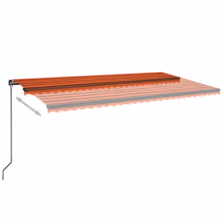 vidaXL Manual Retractable Awning Outdoor Patio Awning Sunshade Garden Canopy - 600 x 350 cm