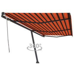 vidaXL Freestanding Manual Retractable Awning Outdoor Sunshade Garden Canopy - 600 x 350 cm