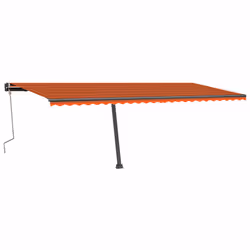 vidaXL Freestanding Manual Retractable Awning Outdoor Sunshade Garden Canopy - 600 x 350 cm