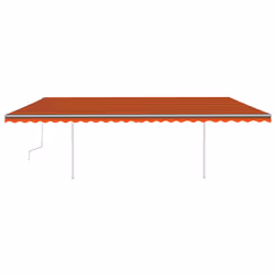 vidaXL Manual Retractable Awning with Posts 6x3,5 m Multi Colours Multi Sizes - 6 x 3.5 m