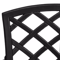 3 Piece Bistro Set Cast Aluminium Black - Additional view 9