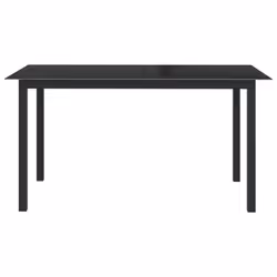 vidaXL Garden Dining Set 7 Piece Aluminium Anthracite Outdoor Table and Chair