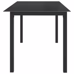 vidaXL Garden Dining Set 7 Piece Aluminium Anthracite Outdoor Table and Chair