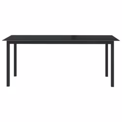 vidaXL Garden Dining Set 9 Piece Aluminium Anthracite Outdoor Table and Chair