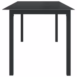 vidaXL Garden Dining Set 9 Piece Aluminium Anthracite Outdoor Table and Chair