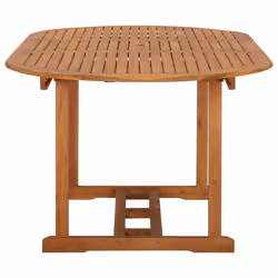 vidaXL Garden Dining Set 7 Piece Brown Poly Rattan Outdoor Patio Furniture Set - Additional view 7
