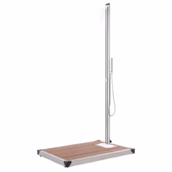 vidaXL Garden Shower with Brown Base 225 cm Stainless Steel Outdoor Bath Tool