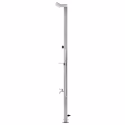 vidaXL Garden Shower with Base Stainless Steel Brown/Grey 110x62x5/80x62x5 cm - grey, 110 x 62 x 5 cm - Additional view 4
