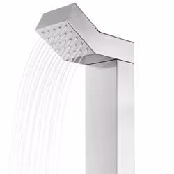 vidaXL Garden Shower with Base Stainless Steel Brown/Grey 110x62x5/80x62x5 cm - grey, 110 x 62 x 5 cm - Additional view 6